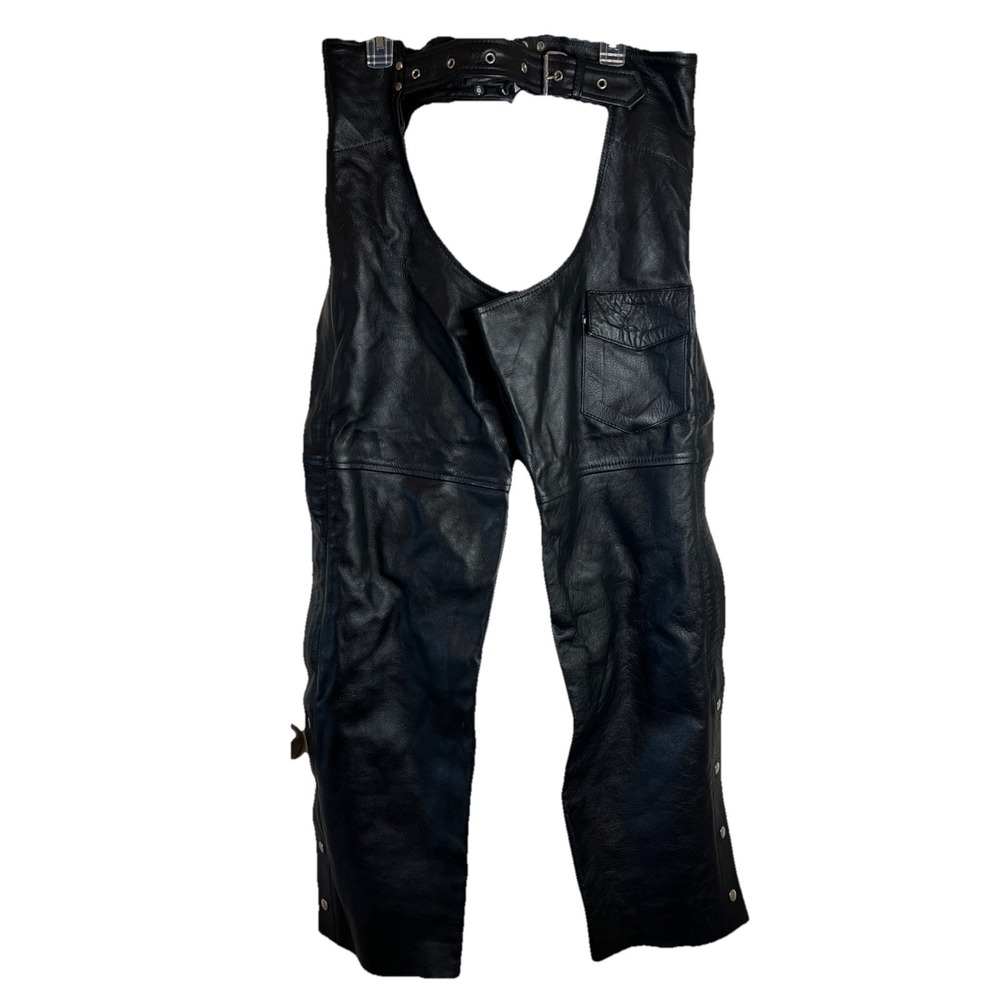 USA Bikers Leather Rider Chaps Size 3XL‎